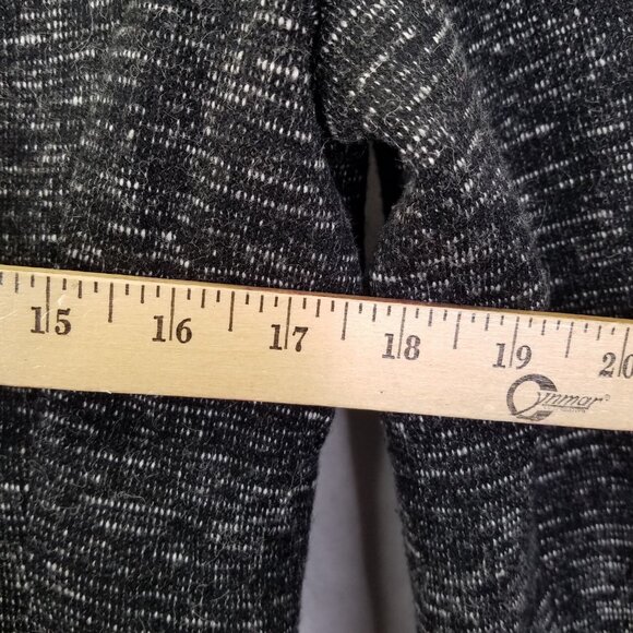 Cartonnier Anthropologie Blazer Sz S Black Gray White Static Tweed Jacket Lined - Picture 14 of 15